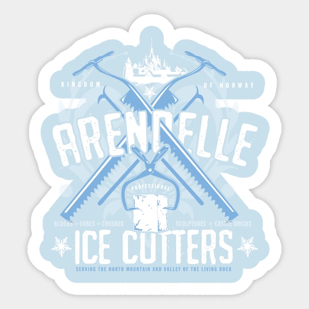 Arendelle Ice Cutters Sticker by MindsparkCreative